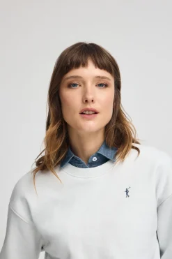 Polo Club Sweat-Shirts*Sweat-shirt couleur glacier à la coupe boxy et logo Rigby Go Glace