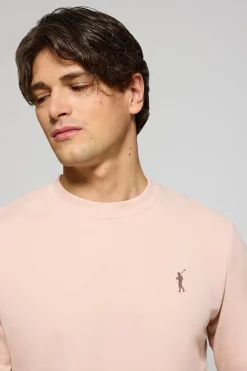 Polo Club Sweat-Shirts*Sweat-shirt couleur détente à col ras du cou et logo Rigby caoutchouté Maquillage