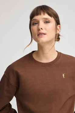 Polo Club Sweat-Shirts*Sweat-shirt couleur moka à la coupe boxy et logo Rigby Go Mocca