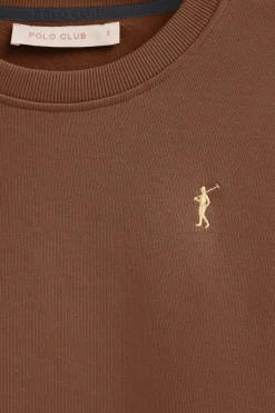 Polo Club Sweat-Shirts*Sweat-shirt couleur moka à la coupe boxy et logo Rigby Go Mocca