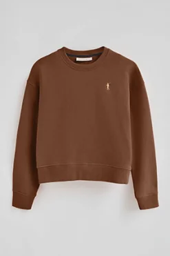 Polo Club Sweat-Shirts*Sweat-shirt couleur moka à la coupe boxy et logo Rigby Go Mocca