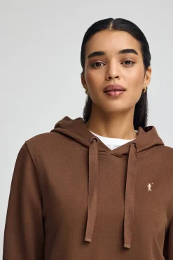 Polo Club Sweat-Shirts*Sweat-shirt couleur moka avec capuche et logo Rigby Go Mocca
