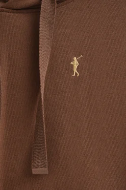 Polo Club Sweat-Shirts*Sweat-shirt couleur moka avec capuche et logo Rigby Go Mocca