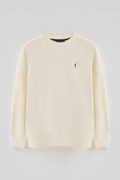 Polo Club Sweat-Shirts*Sweat-shirt écru à coupe décontractée et logo Rigby Go Beige