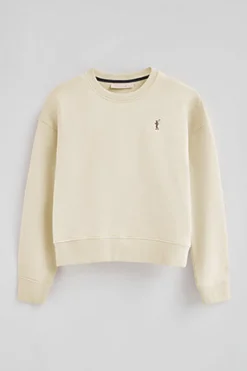 Polo Club Sweat-Shirts*Sweat-shirt écru à la coupe boxy et logo Rigby Go Beige