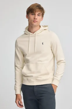 Polo Club Sweat-Shirts*Sweat-shirt écru avec capuche à coupe regular et logo Rigby Go Beige