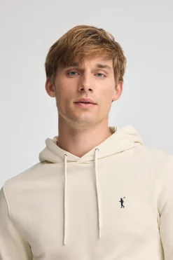 Polo Club Sweat-Shirts*Sweat-shirt écru avec capuche à coupe regular et logo Rigby Go Beige