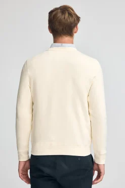 Polo Club Sweat-Shirts*Sweat-shirt de couleur écru à coupe décontractée Established 2012 Beige