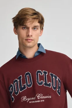 Polo Club Sweat-Shirts*Sweat-shirt à coupe ample Established 2012 Grenat