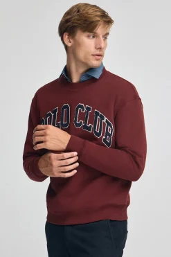 Polo Club Sweat-Shirts*Sweat-shirt à coupe ample Established 2012 Grenat