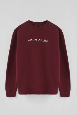 Polo Club Sweat-Shirts*Sweat-shirt à coupe décontractée Established 2012 Grenat