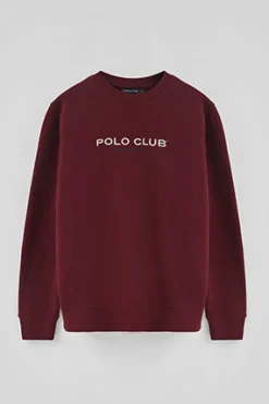 Polo Club Sweat-Shirts*Sweat-shirt à coupe décontractée Established 2012 Grenat