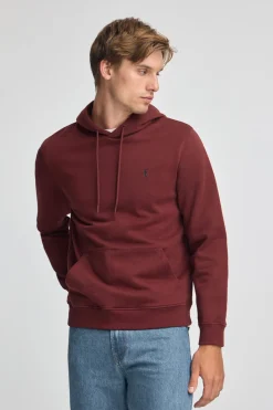 Polo Club Sweat-Shirts*Sweat-shirt avec capuche à coupe regular et logo Rigby Go Grenat