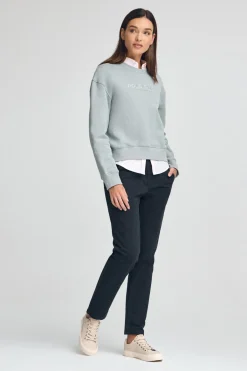 Polo Club Sweat-Shirts*Sweat-shirt gris bleu à coupe boxy Established 2012 Bleu grisâtre