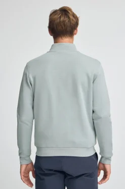 Polo Club Sweat-Shirts*Sweat-shirt gris bleu à fermeture éclair partielle et logo Rigby Go Bleu grisâtre