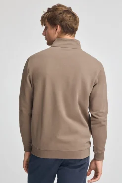 Polo Club Sweat-Shirts*Sweat-shirt marron à col montant, fermeture éclair et logo Rigby Go Brun