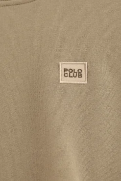 Polo Club Sweat-Shirts*Sweat-shirt marron clair à coupe ample et logo Brun