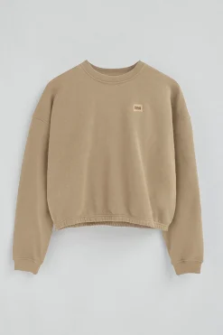 Polo Club Sweat-Shirts*Sweat-shirt marron clair à coupe ample et logo Brun