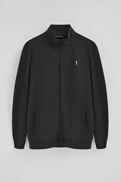 Polo Club Sweat-Shirts*Sweat-shirt à col montant, fermeture éclair et logo Rigby Go Noir