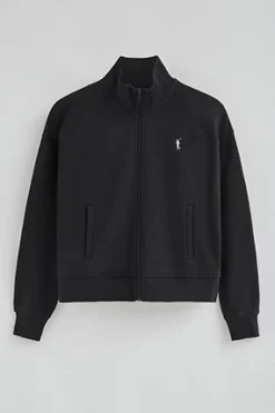 Polo Club Sweat-Shirts*Sweat-shirt à col montant, fermeture éclair avec logo Rigby Go Noir