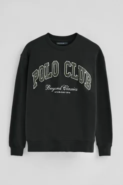 Polo Club Sweat-Shirts*Sweat-shirt à coupe ample Established 2012 Noir