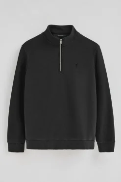 Polo Club Sweat-Shirts*Sweat-shirt à fermeture éclair partielle et effet délavé et logo Rigby Go Noir