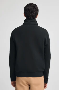 Polo Club Sweat-Shirts*Sweat-shirt à fermeture éclair partielle et logo Noir