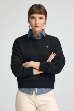 Polo Club Sweat-Shirts*Sweat-shirt à la coupe boxy et logo Rigby Go Noir