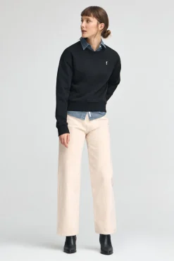 Polo Club Sweat-Shirts*Sweat-shirt à la coupe boxy et logo Rigby Go Noir