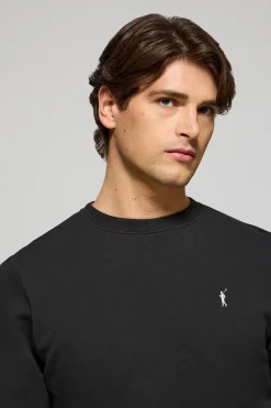 Polo Club Sweat-Shirts*Sweat-shirt détente à col ras du cou et broderie Rigby Go Noir
