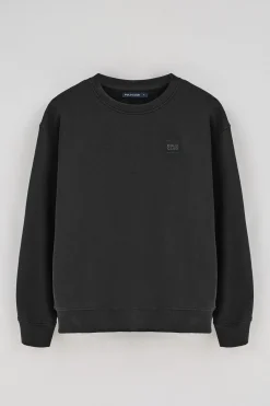 Polo Club Sweat-Shirts*Sweat-shirt détente à col ras du cou et détail Noir