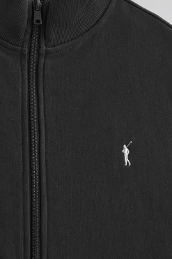 Polo Club Sweat-Shirts*Sweat-shirt ouvert à col montant et logo Rigby Go Noir