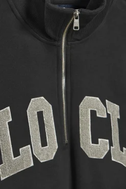 Polo Club Sweat-Shirts*Sweat-shirt Seldon à fermeture éclair partielle avec imprimé Noir