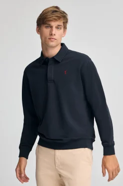 Polo Club Sweat-Shirts*Sweat-shirt polo à coupe regular et logo Rigby Go Bleu Marine