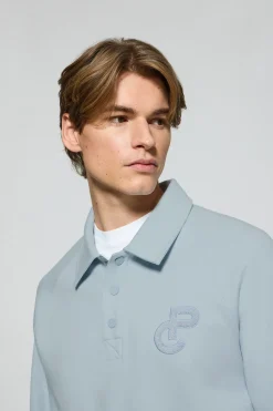 Polo Club Sweat-Shirts|Polos*Sweat-shirt polo Gorka bleu marine avec monogramme Bleu ciel