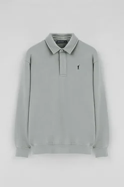 Polo Club Sweat-Shirts*Sweat-shirt polo gris bleu à coupe regular et logo Rigby Go Bleu grisâtre