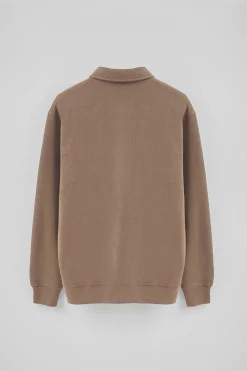 Polo Club Sweat-Shirts*Sweat-shirt polo marron à coupe regular et logo Rigby Go Brun