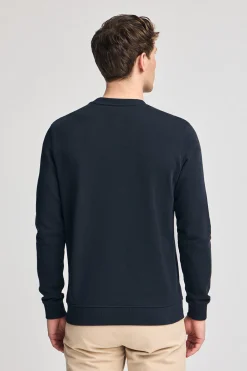 Polo Club Sweat-Shirts*Sweat-shirt regular à col rond et imprimé caoutchouté Bleu Marine