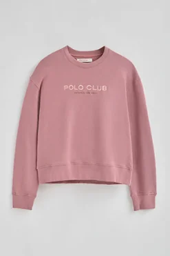 Polo Club Sweat-Shirts*Sweat-shirt rose pastel à coupe boxy Established 2012 Rose poudré