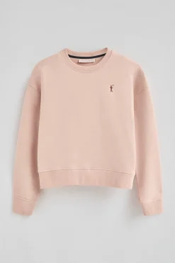 Polo Club Sweat-Shirts*Sweat-shirt à la coupe boxy et logo Rigby Go Rose pâle