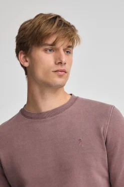 Polo Club Sweat-Shirts*Sweat-shirt à effet délavé avec logo Rigby Go Rose taupe