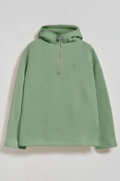 Polo Club Sweat-Shirts*Sweat-shirt Sinsajo avec capuche, fermeture éclair et logo Rigby Go Vert jade