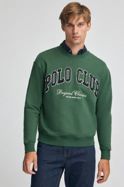 Polo Club Sweat-Shirts*Sweat-shirt à coupe ample Established 2012 Vert Bouteille