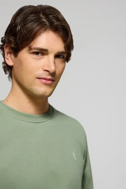 Polo Club Sweat-Shirts*Sweat-shirt détente à col ras du cou et broderie Rigby Go Vert jade