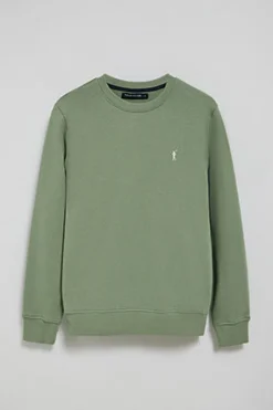 Polo Club Sweat-Shirts*Sweat-shirt détente à col ras du cou et broderie Rigby Go Vert jade