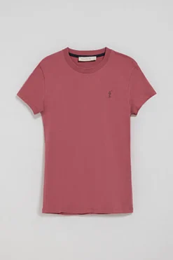 Polo Club T-Shirts*T-shirt à manches courtes rose bordeaux avec logo brodé Rigby Go Rosa Vino