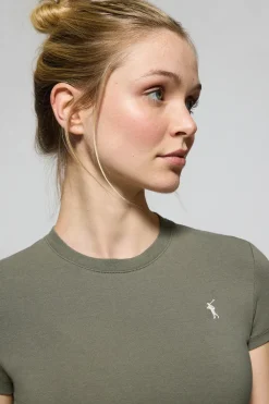 Polo Club T-Shirts*T-shirt à manches courtes avec logo brodé Rigby Go Vert militaire