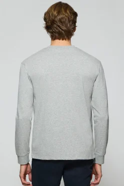 Polo Club T-Shirts*T-shirt à manches longues gris chiné avec logo brodé Rigby Go Gris Vigore