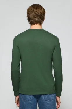 Polo Club T-Shirts*T-shirt à manches longues vert avec logo brodé Rigby Go Vert chaud