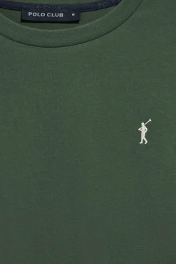 Polo Club T-Shirts*T-shirt à manches longues vert avec logo brodé Rigby Go Vert chaud